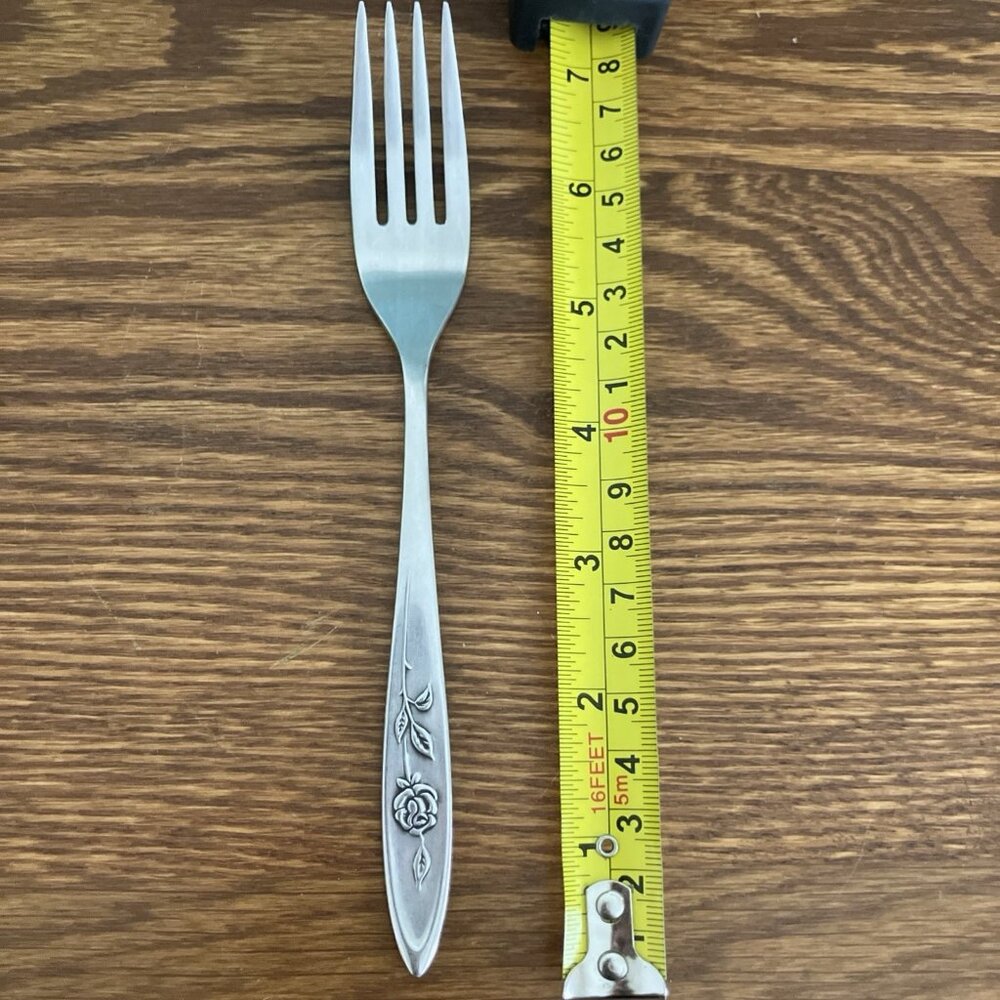 Set of 2 Oneida MY ROSE Dinner Forks 7 1/4" Stainless Flatware Community - Picture 3 of 7